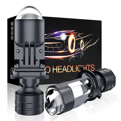 H4 9003 Mini Laser Hyperboloid Bi LED Projector Len Motor&Car Headlight Retrofit • $46.58