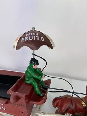 Vintage Horse-drawn Fruit And Vegetable Wagon Cast Iron  • $24