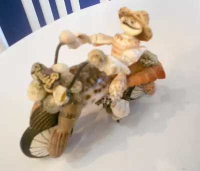 Harley Florida Shell Man Motorcycle Figurine 6 1/2  X 4 1/2  X 2 1/2  • $12.49