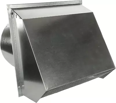 Hooded Wall Vent With Screen And Damper (8 Inch Galvanized) • $131.93