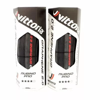 Vittoria Rubino Pro G+2.0 700x28C Road Clincher Tire-Full Black 1 Tire Or 2 Tire • $79.90