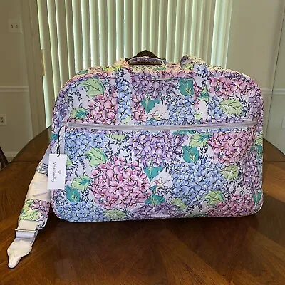 NWT Vera Bradley Grand Traveler Bag In Happy Hydrangeas • $129