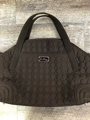 Vera Bradley Brown Quilted Handbag Cocoa Moss Lined Purse • $20.99