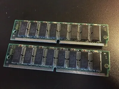 2x 32MB 8Mx32 FPM 72-pin 60ns Non-Parity SIMM Memory 64MB RAM Fast Page Mac PC • $24.49
