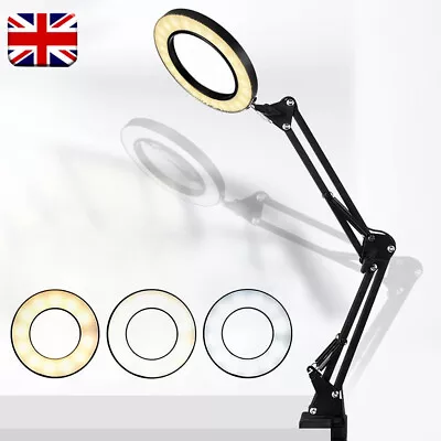 LED USB Clip On Flexible Desk Lamp Dimmable Memory Bed Read Table Study Light • £16.29