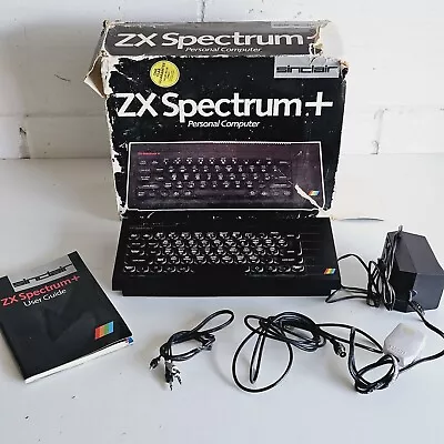 Sinclair ZX Spectrum+ Plus Computer Gaming System Power Cable Included Faulty • £69.89