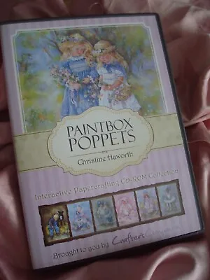 ~ CRAFTERS COMPANION ~ Paintbox Poppets CD-ROM PAPERCRAFT By Christine Haworth • £3.50