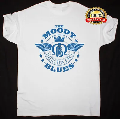 Vtg The Moody Blues Band T-shirt White Short Sleeve All Sizes S-4xl TT283 • $8.85