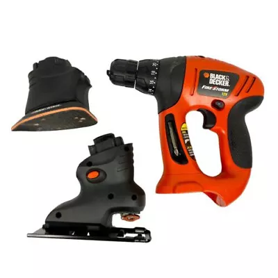 £38.25 • Buy NEW Black & Decker Firestorm 12V MT1203 Multi-Tool W/Attachments DeWALT Charger