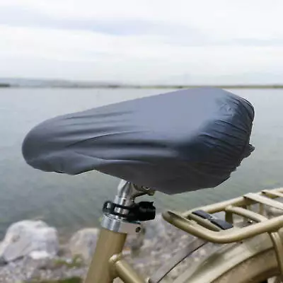Waterproof Bike Seat Cover Plastic Elastic Rain Cover Protective Bicycle Saddle • $6.49