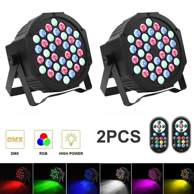 2Pack 36 LED RGB Stage Lighting PAR Light DMX Beam Party DJ Disco Lights • $36.99