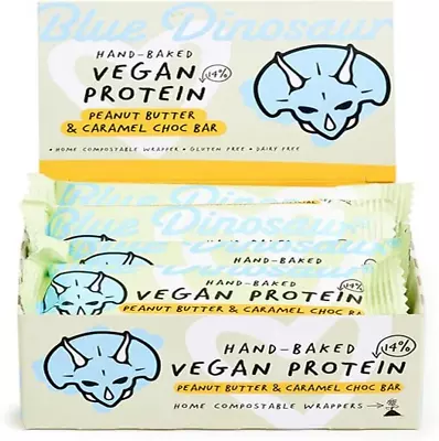 Vegan Protein Peanut Butter & Caramel Choc Bars 12 X 45 G • $90.92