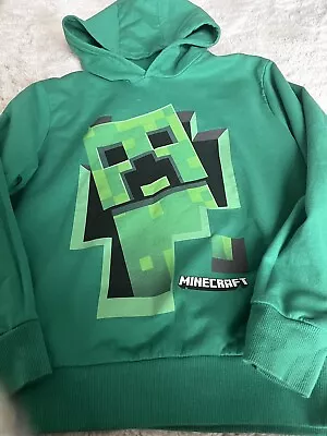 Minecraft Hoodie Green Boys 9-10 Yrs  • £10