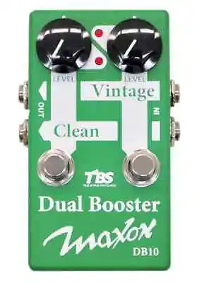 Maxon DB10 Dual Booster Guitar Effects Pedal Dual Booster 3PDT Mechanical Switch • $139.99