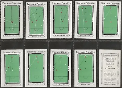 £29.99 • Buy Sinclair (robert)-full Set- Billiards (1st Series 10 Cards) All Scanned