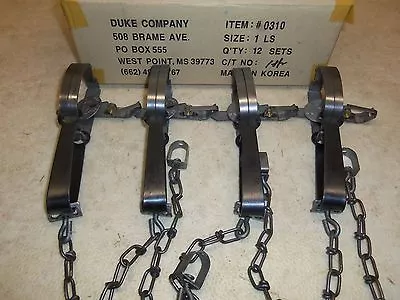 4 New Duke # 1 Long Spring Traps 0310 Mink Muskrat Nuisance Control Trapping • $39.95