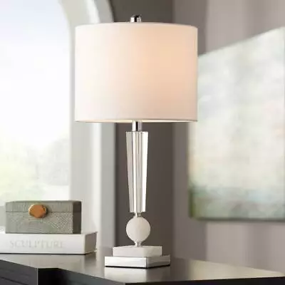 Inez Modern Table Lamp 24 1/2  High Clear Stacked Crystal Bedroom Living Room • $59.95