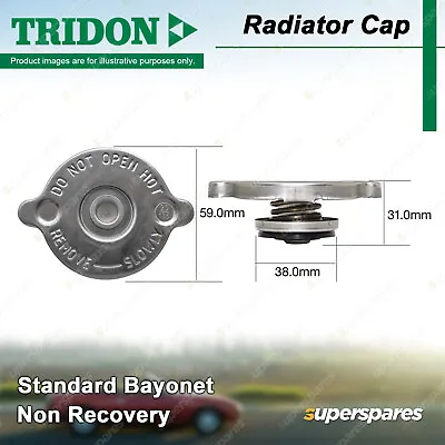 Tridon Non Recovery Radiator Cap For BMW 1600-2002 E10 2500-2800 3.0L 3.3L E3 • $19.95