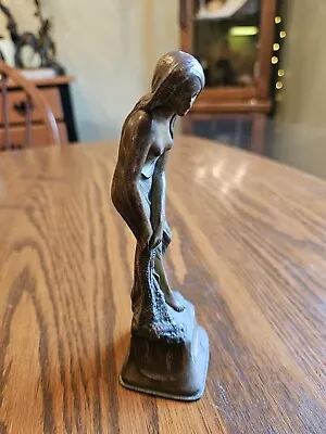 Bronze  Vintage Woman Sculpture  • $47