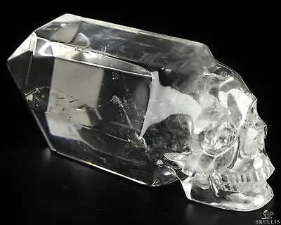 4.5  Quartz Rock Crystal Hand Carved Crystal Skull Point Fine Art Sculpture • $329