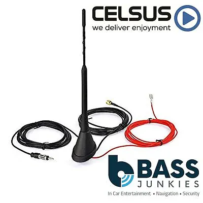 Celsus AN3022DAB 23cm Car Stereo Radio AM FM DAB+ SMB Roof Mount Aerial Antenna • £39.95