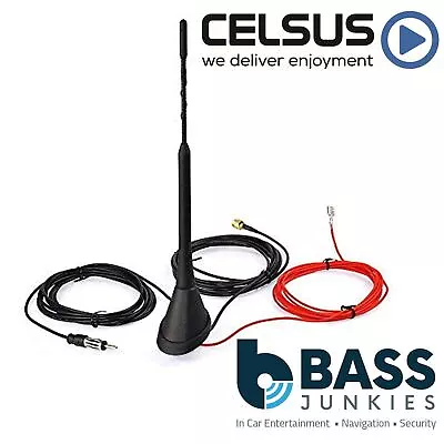 Celsus AN3022DAB 23cm Car Stereo Radio AM FM DAB+ SMB Roof Mount Aerial Antenna • £39.95