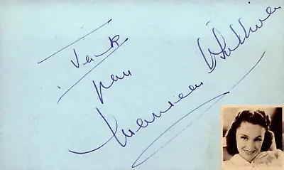 Maureen O'Sullivan Signed Auto 3x5 Index Card The Thin Man • $149.99