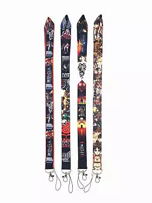 New 10 Pcs Japanese Anime Lanyard Key Chain Phone Card Badge Holder • $12.50