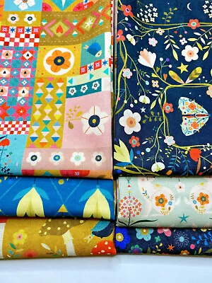 TREE OF LIFE Fabric BUNDLES 100% Cotton From DASHWOOD STUDIOS Floral Birds • £22.85