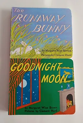 $5 • Buy Lot Of 2 Books  -The Runaway Bunny & Goodnight Moon -By Margaret Wise Brown 1991