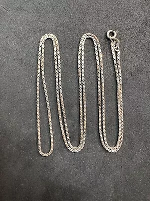 7.3g Vintage Sterling Silver 925 Box Chain 30” Jewelry Lot Q • $9.60