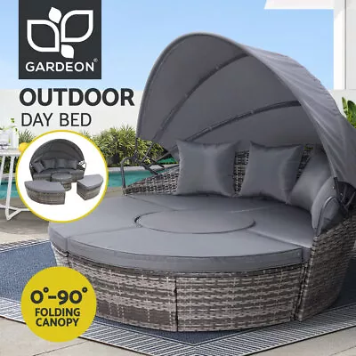 Gardeon Outdoor Sun Lounge Setting Patio Furniture Sofa Wicker Garden Day Bed • $529.95