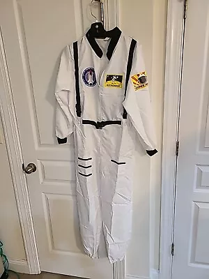 Men`s White Astronaut Costume Adult NASA Spaceman Space Suit M Halloween • $17.99