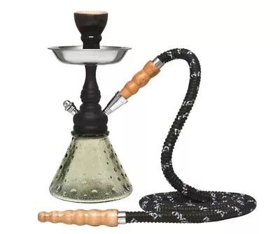 Mya Saray Chikita Hookah 11   Shisha (New) (Grey) Grey Glass Base Black Bowl • $32