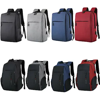 Men Laptop Backpack Waterproof Large Rucksack Travel School Bag With USB • $14.49