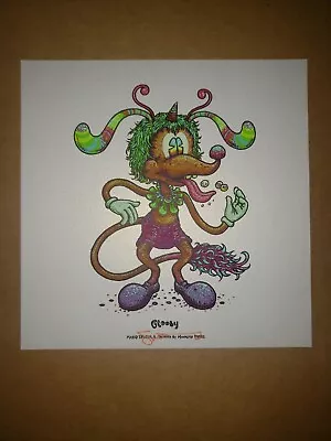 Glooby Mini Art Print By Marq Spusta Handbill White Shimmer • $40