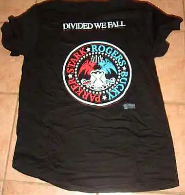 Divided We Fall Civil War Black T-shirt Stark Rogers Bucky Parker Con Box New L • £6.76