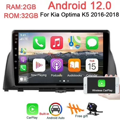 $151.99 • Buy For Kia Optima K5 2016-2018 Android 12.0 Car GPS Radio Player Stereo CarPlay