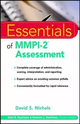 Essentials Of MMPI-2tm Assessment By Nichols David S. • $9.39