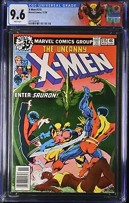 Uncanny X-men 115 Cgc 9.6⭐nm+⭐white Pages⭐wolverine⭐versus Sauron⭐1978⭐marvel • $190