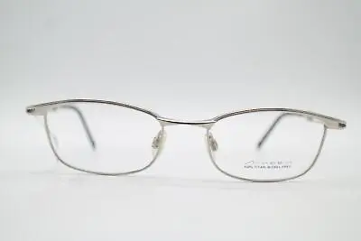 Vintage MUGEN M-13 Titan Silver Oval Glasses Frames Eyeglasses NOS • $60.53