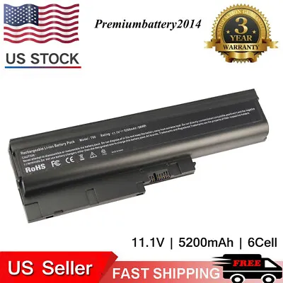 Battery For IBM FRU 42T4504 42T5233 42T4513 ASM 92P1138 ThinkPad T60 T60p T500 • $16.99