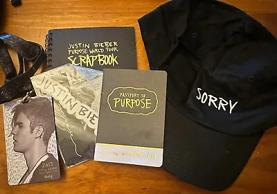 Justin Bieber PURPOSE TOUR Sorry Cap  Lanyard & Passport Official Merch 2017 • $35