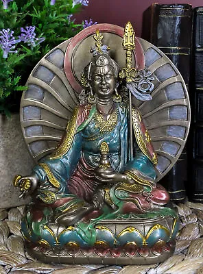 Tibet Buddhism Meditating Buddha Amitabha Guru Rinpoche Padmasambhava Statue • $37.99