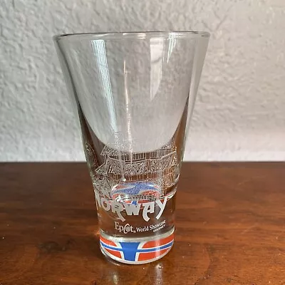 RARE Disney Epcot World Showcase Norway Pavilion Large Shot Glass - 4.25” Tall • $37