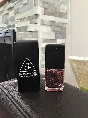 3CE STYLENANDA 3 CONCEPT EYES NAIL LACQUER NAIL POLISH  GT01  Pink Glitter 15ml • $3.50