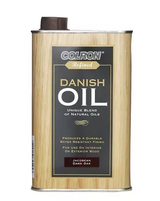Colron Refined Danish Oil - Jacobean Dark Oak - 500ml • £14.89