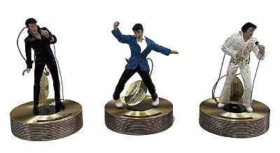 The Bradford Editions Elvis Presley Solid Gold Musical Ornament Collection (Q) • $45.99