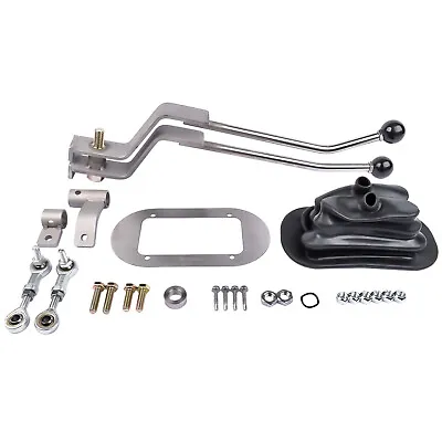 For GM NP205 8-Bolt Stainless Steel Twin-Stick Transfer Case Shifter W/ Boot • $120