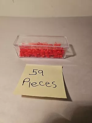 1993 RISK Board Game Red / Pink REPLACEMENT Miniature Army 59 Pieces Parts Box • $6